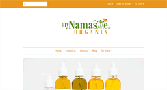 Desktop Screenshot of mynamasteorganics.com