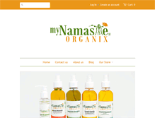 Tablet Screenshot of mynamasteorganics.com